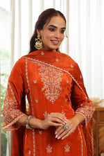 Designer suit pure crepe suit set