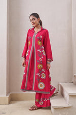 Smart heavy rayon kurta pant in pink