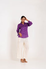 Pretty crepe bandhani shirt