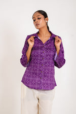 Pretty crepe bandhani shirt