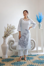 Smart cotton designer embroidered kurta pant