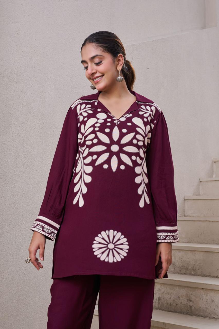 Smart rayon kurta pant