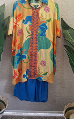 Smart mul silk floral co ord set