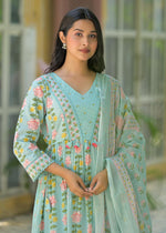 Pure cotton Anarkali suit set