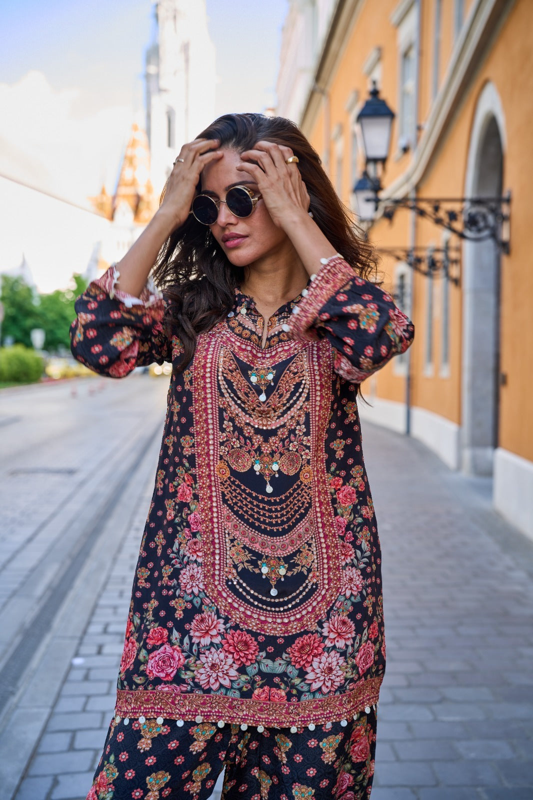 Pure crepe gorgeous co ord set