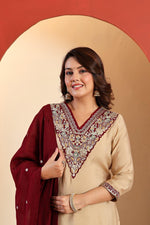 Restocked !! Wow muslin V neck Zari detailing suit set !! Dispatch Next Week