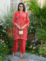 Pure crepe bandhani co ord set