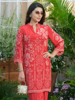 Pure crepe bandhani co ord set