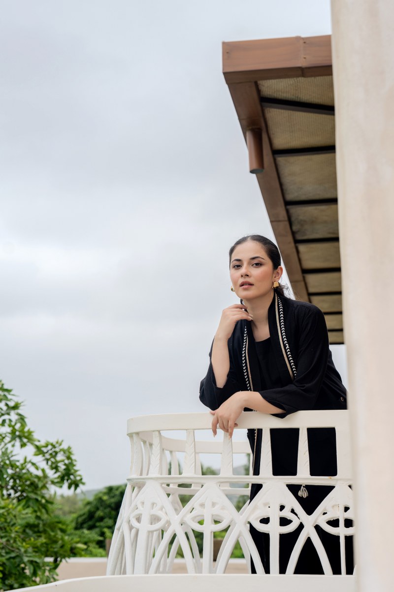 Designer cotton jacket pattern co ord set