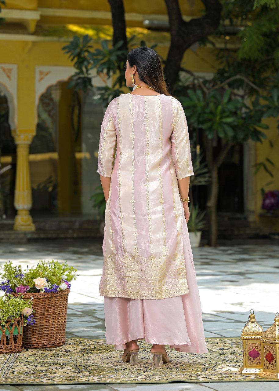 Restocked !! Pretty pretty Shimmer tissue jacquard suit set !!