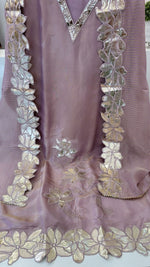 Premium tissue gotta detailing suit set (slim fit )