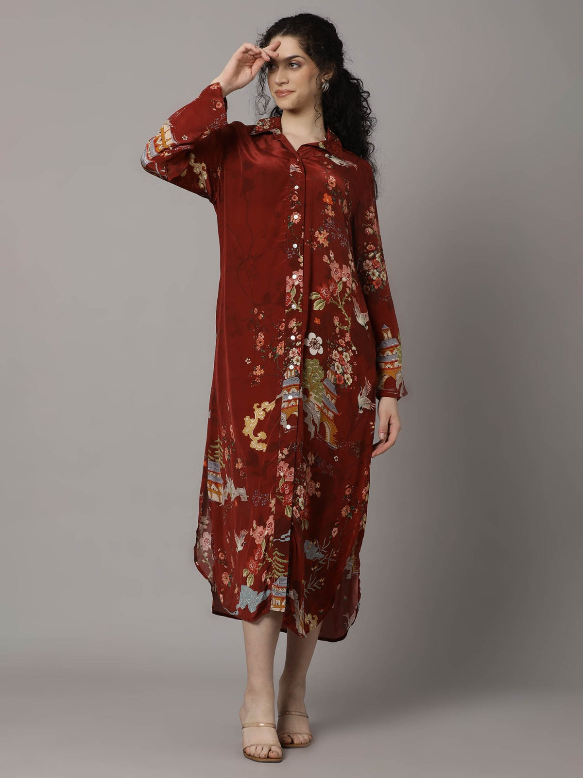 Pure crepe designer dress