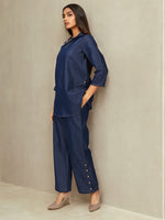 Restocked! Denim cotton smart co ord