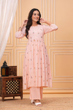 Premium cotton embroidered pocket kurta pant