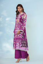 Smart crepe with lining n lace detailing