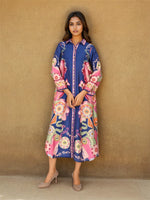 Smart n pretty viscose Chanderi one piece