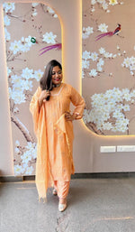 Double layer Mul Chanderi suit set