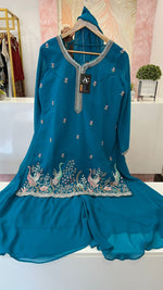 Pretty georgette handwork sharara set