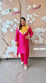 Premium gaji silk lining kurta pant