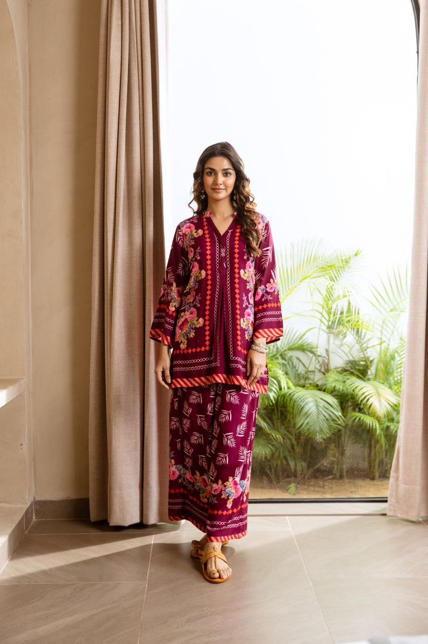 Heavy rayon floral co ord set