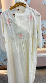 Smart cotton embroidered suit set