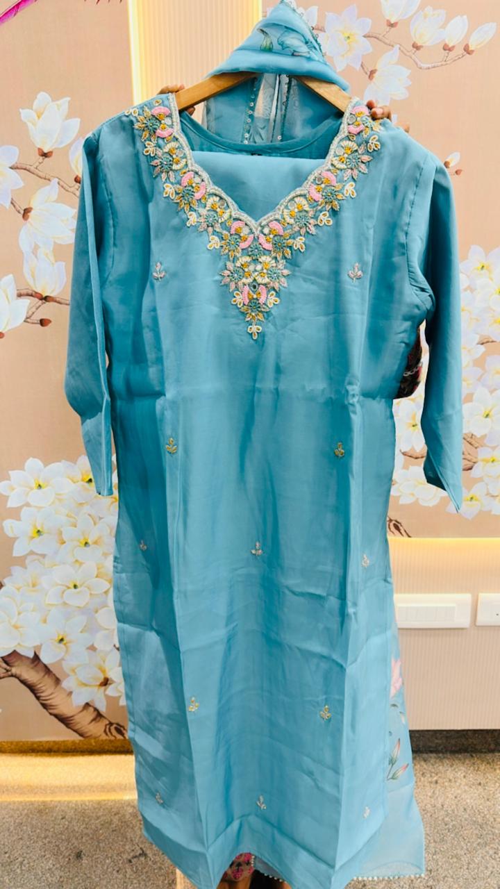 Pretty handwork modal lining suit set