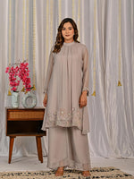 Smart pure organza embellishments palazzo set