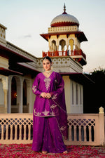 Awesome santori silk party wear Plazo suit set