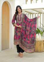 Designer pure crepe suit set