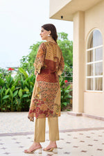 Kalamkari back Mul silk kurta pant