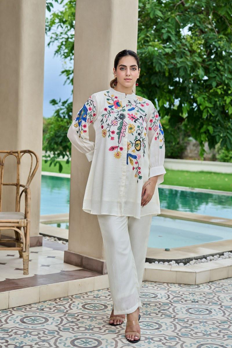 Wow mulchanderi embroidered co ord
