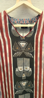 Ajrakh Mul silk kurta pant