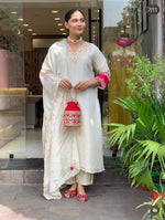 Premium tissue suit set in ivory