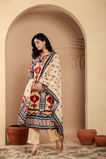 Pretty Russian silk suit