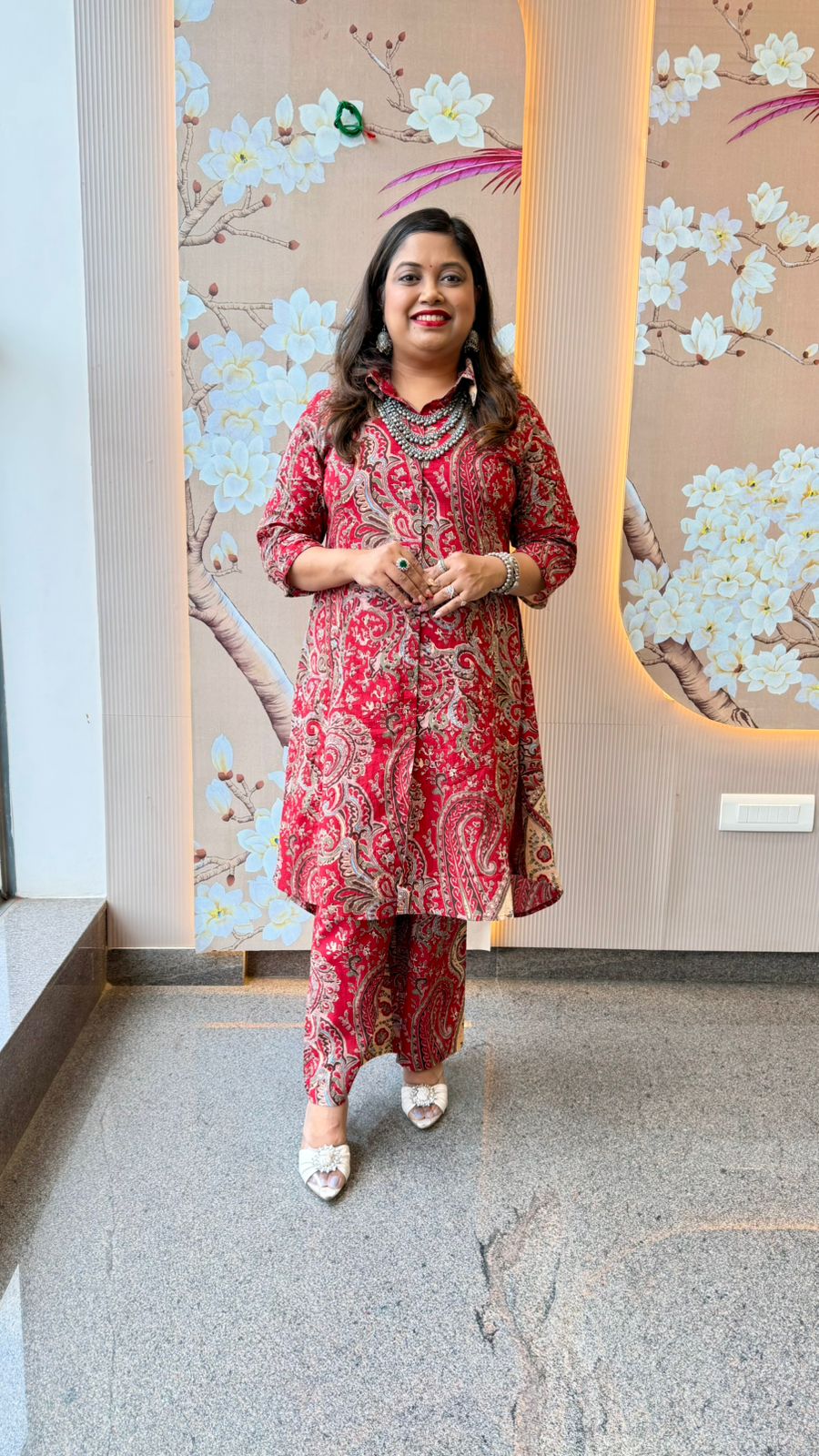 Ajrakh printed cotton