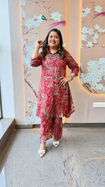 Ajrakh printed cotton