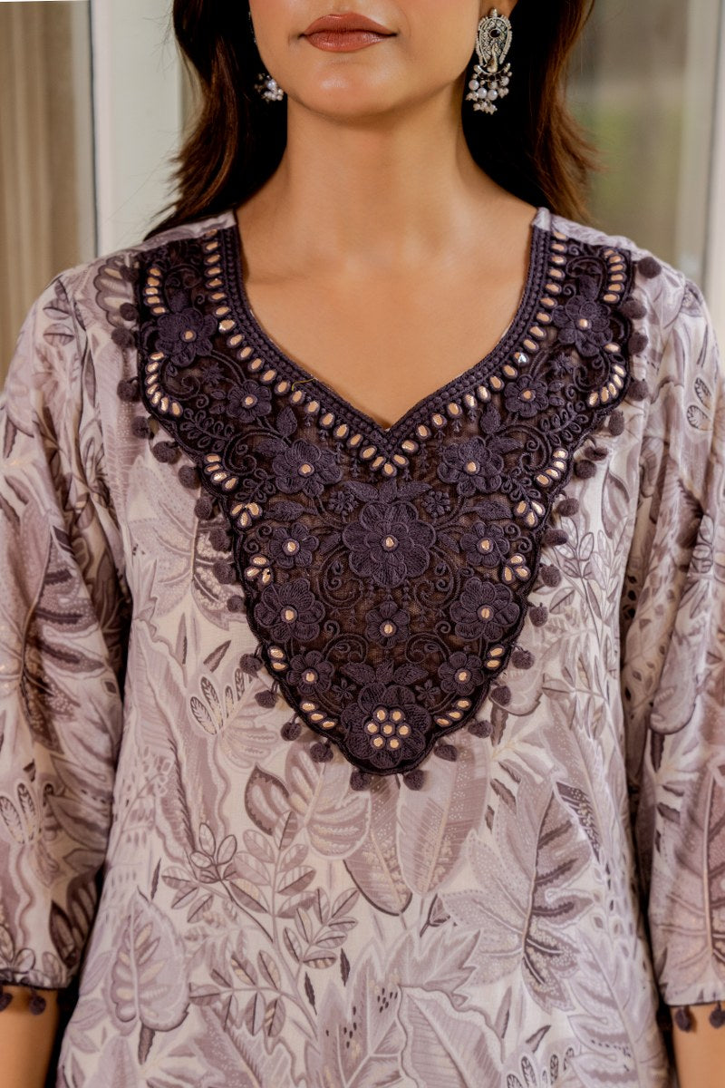 Smart Mul chanderi lining with pocket co ord