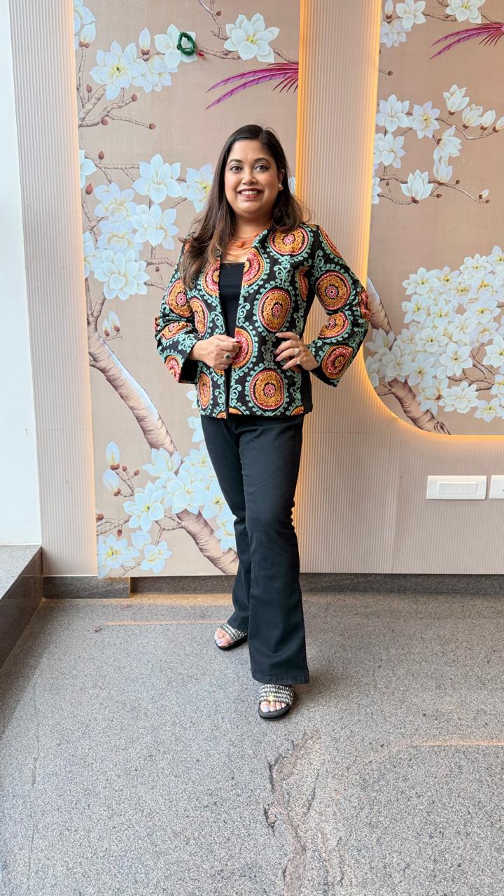 All weather perfect embroidered jacket