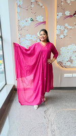 Silly cotton with lining n embroidery full suit set (comfort fit)