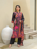 Russian silk stylish suit set