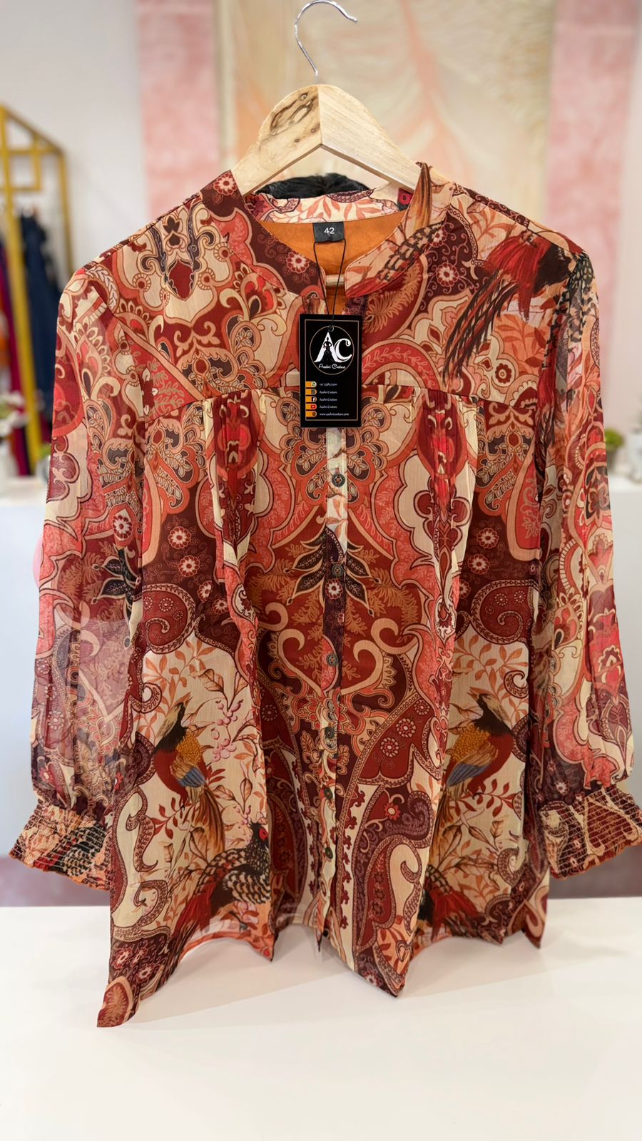 Pure shiffon short top