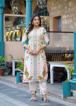 Pure crepe lining full suit in blue