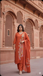 Pretty bemberg muslin suit set (duppatta refer in video)