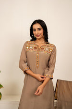 Pretty mul chanderi suit set