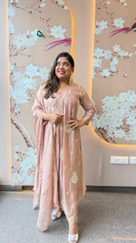 Restocked !! Gorgeous embroidery crepe silk suit set !! Dispatch in 30 Days