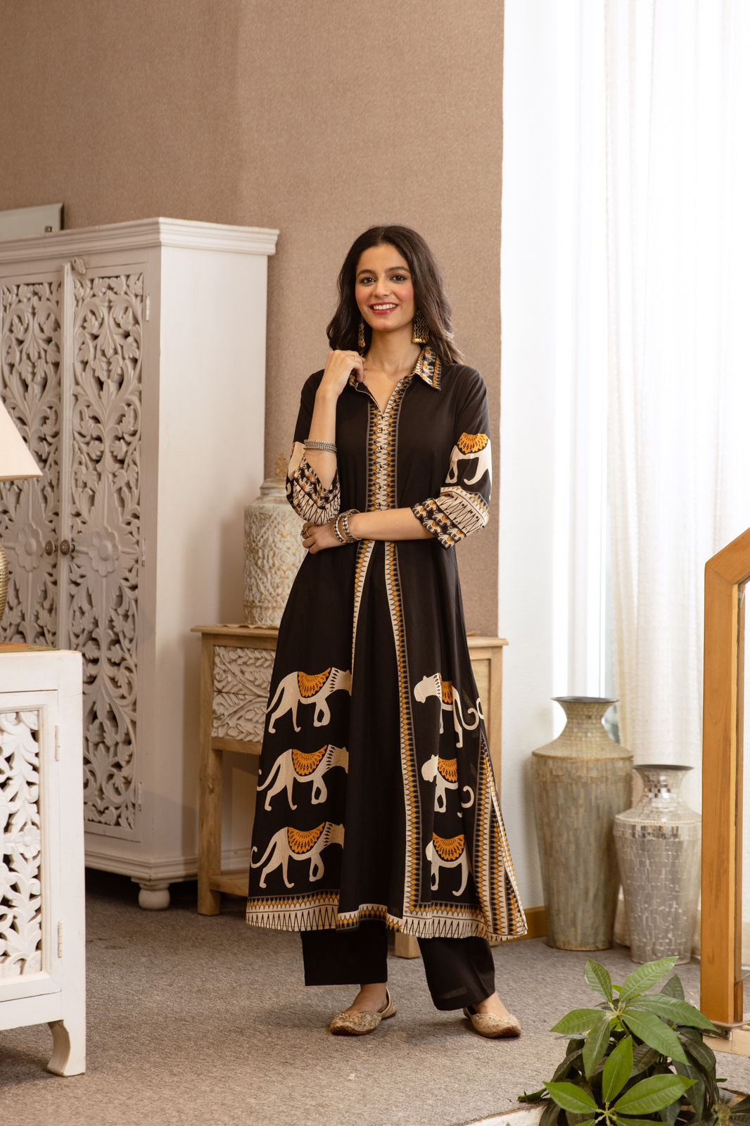 Premium cotton designer co ord set