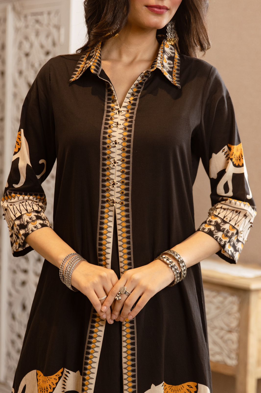 Premium cotton designer co ord set