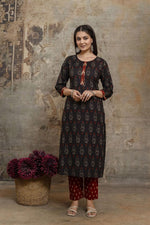 Pure cotton quilted jacket kurta pant