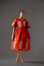 Pretty embroidered cotton one piece