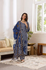 Wow royal blue cotton suit set !